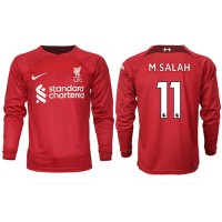 Liverpool Mohamed Salah #11 Hjemmebanetrøje 2022-23 Langærmet